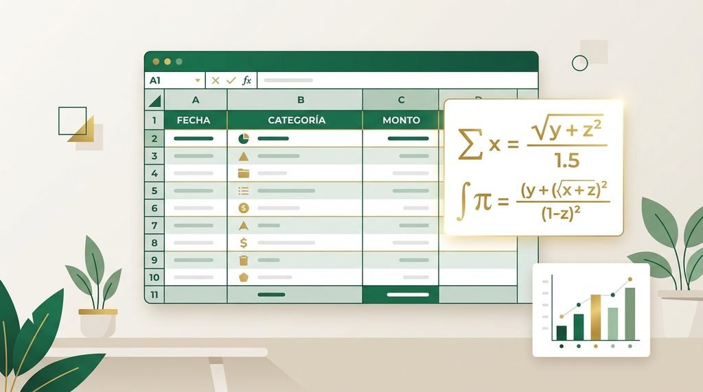 Pasos para crear una plantilla de control de gastos en Excel