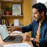 Persona revisando el detalle del seguro de vida en su crédito"